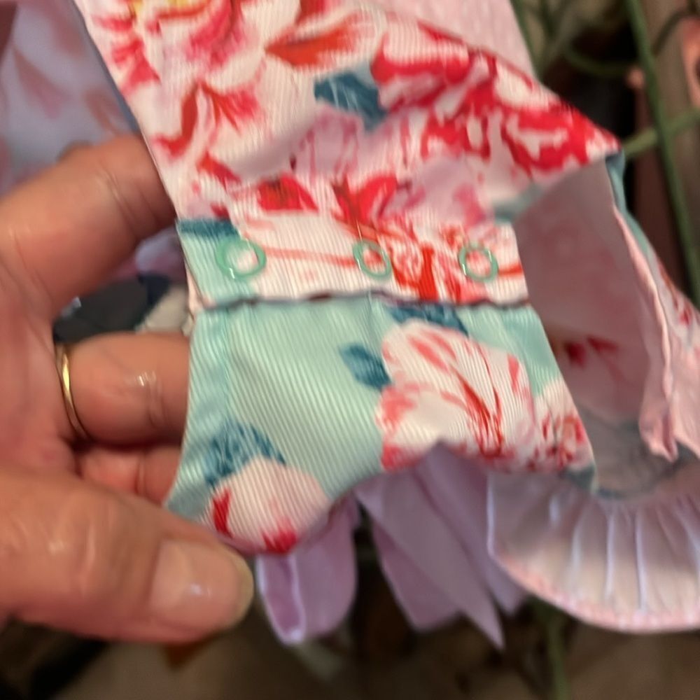 Floral Ruffle Romper Southern taters - Picture 2 of 4